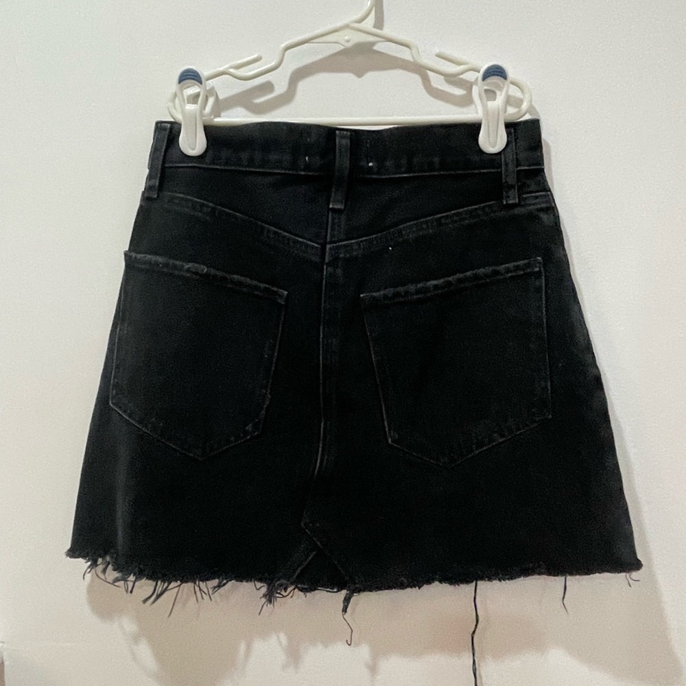 Agolde black denim skirt size 24